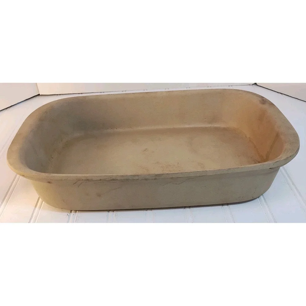 Vintage Pampered Chef Family Heritage Stoneware Rectangular Baker 9x13 Casserole